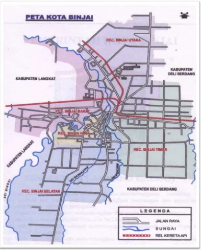 Gambar 1. Peta Kota Binjai 