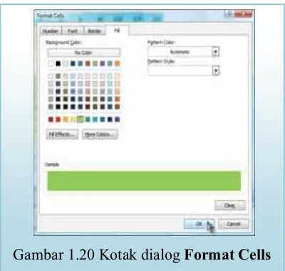 Gambar 1.20 Kotak dialog Format Cells 