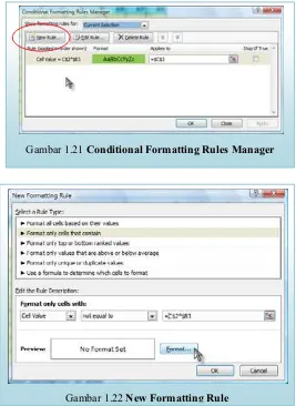 Gambar 1.21 Conditional Formatting Rules Manager 