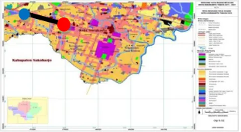 Gambar IV.1. : Peta CBD Purwosari-Sriwedari Solo  (Sumber : Peraturan Daerah Kota Surakarta 