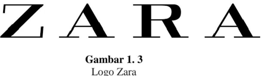Gambar 1. 3  Logo Zara 