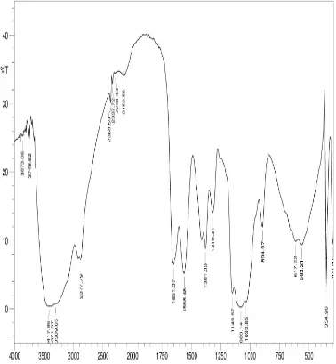 Gambar 1.2 Spektrum FT-IR Kitosan Nanopartikel  