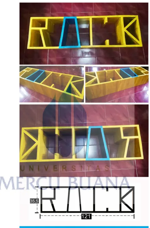 Gambar  40. Rak Buku 4HORIRACK (Horizontal) 