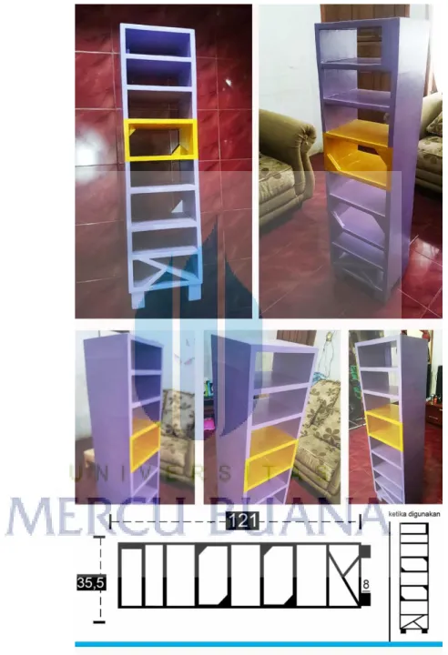 Gambar   42. Rak Buku 4VERTIBOOK (Vertikal) 