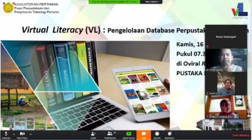 Gambar 1. Seminar dalam program virtual literacy (VL) 