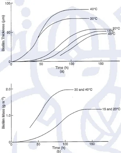 Gambar II.6. Korelasi Pertumbuhan Biofouling dengan Peningkatan      Temperature Air (J.K