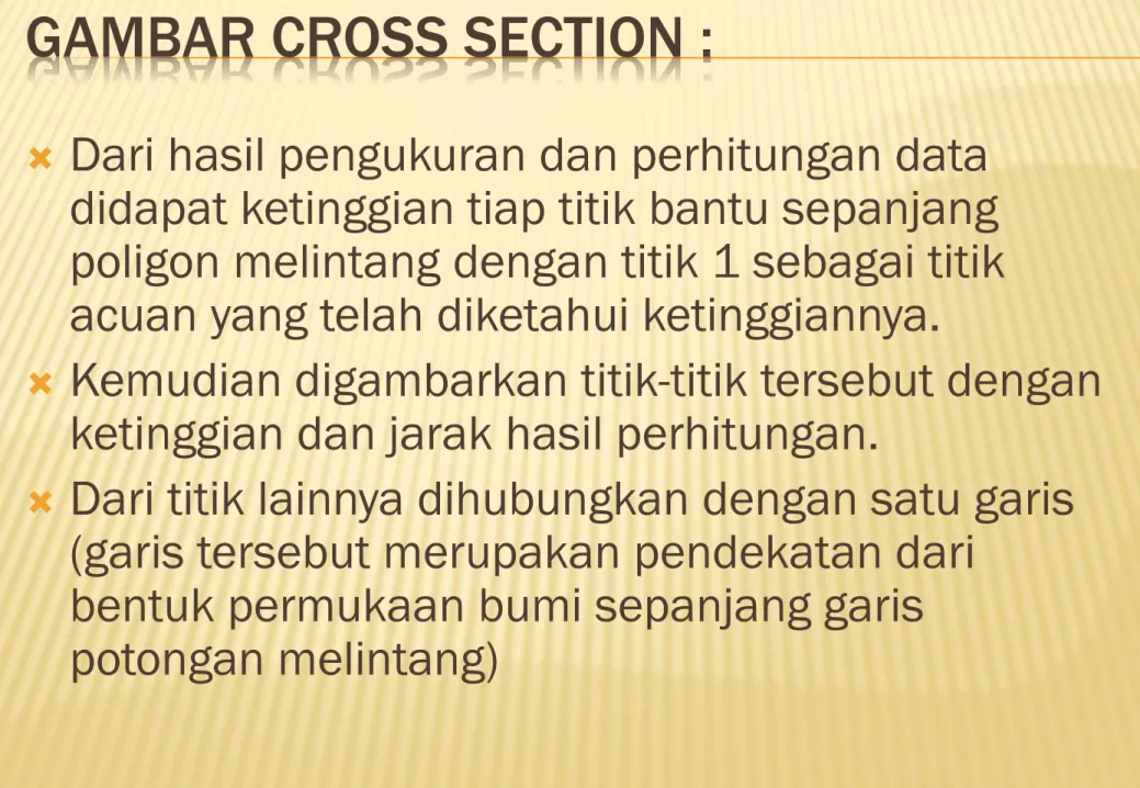 GAMBAR CROSS SECTION : 