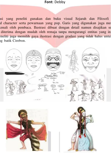 Gambar  2 dan Gambar  3 Hasil Sketsa  dan Digital