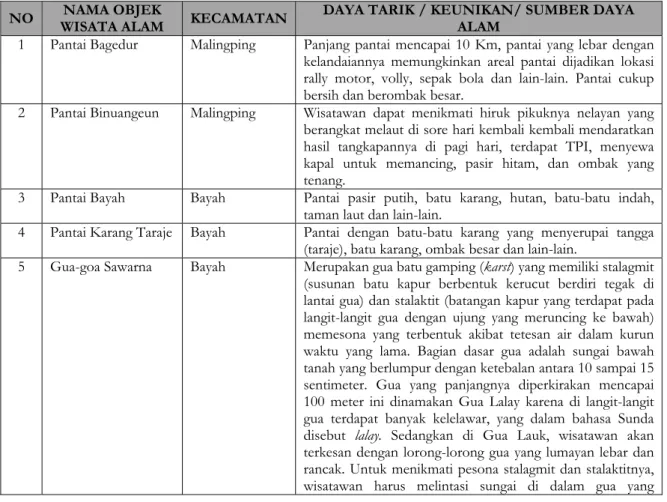 Tabel IV.1 