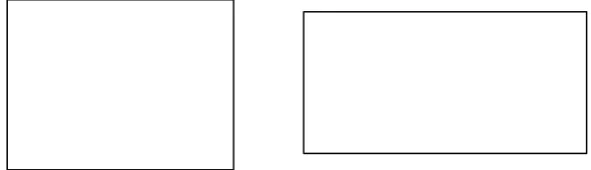 Figure 4.2: Two rectangular papers as substitution for 