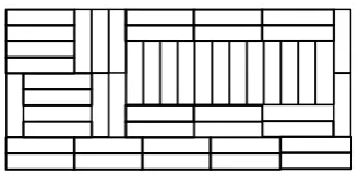 Figure 4.10: Putting the rectangular units in the different direction