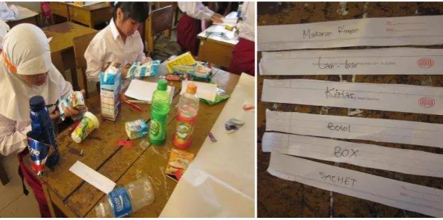 Figure 5.1. Students categorized the products 