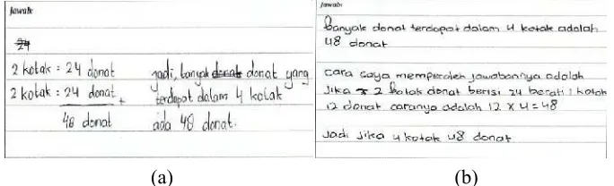 Figure 5.7 Lailatul’s Answer (left) and Livina’s Answer (right)