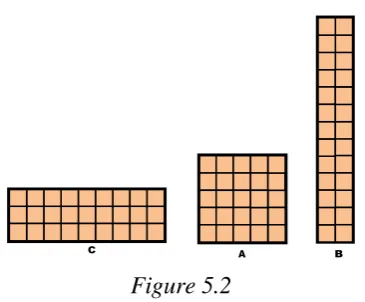 Figure 5.3 Two plane figures covering by square tiles 