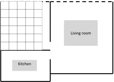 Figure 4.5 The unfinished tiled floors 