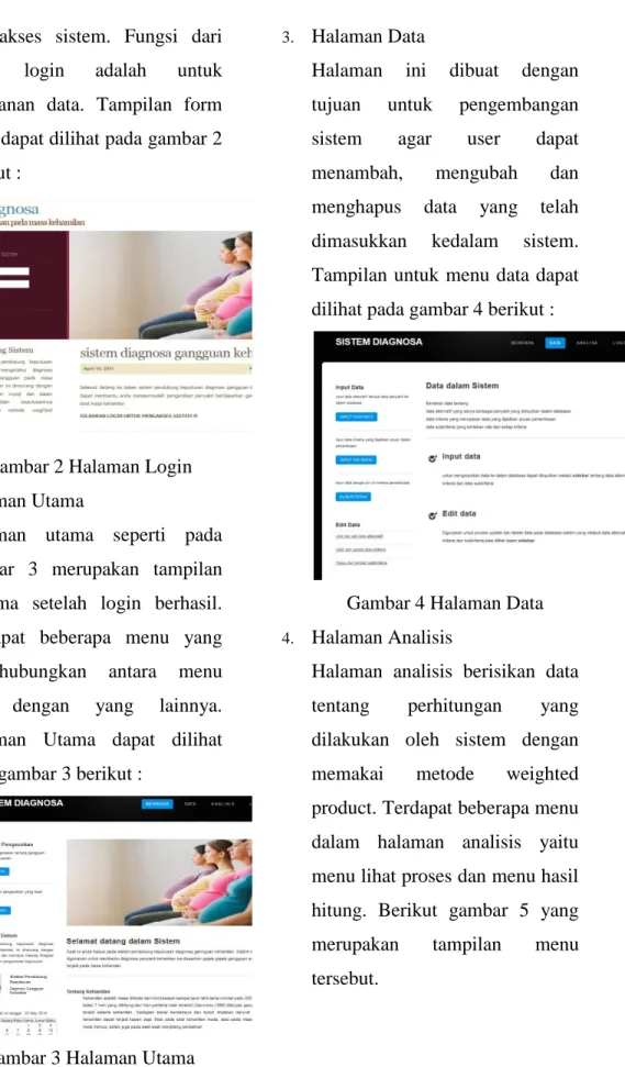 Gambar 2 Halaman Login 