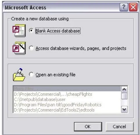 Figure 2.5Microsoft Access,