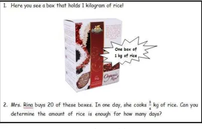 Figure 4.1. Student’s worksheet 1 