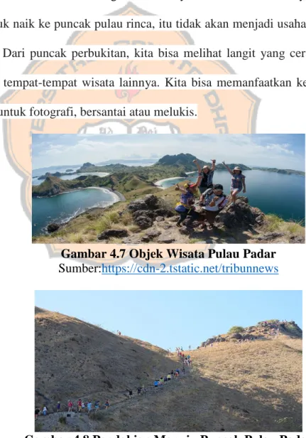 Gambar 4.7 Objek Wisata Pulau Padar  Sumber:https://cdn-2.tstatic.net/tribunnews 