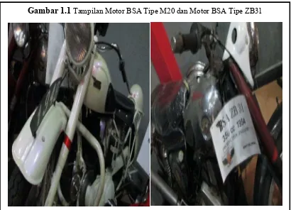 Gambar 1.1 Tampilan Motor BSA Tipe M20 dan Motor BSA Tipe ZB31