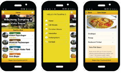 Gambar 24. Aplikasi City e-TourismSmart Payment merupakan bagian dari Smart System Platform yang mengatur transaksi keuangan 