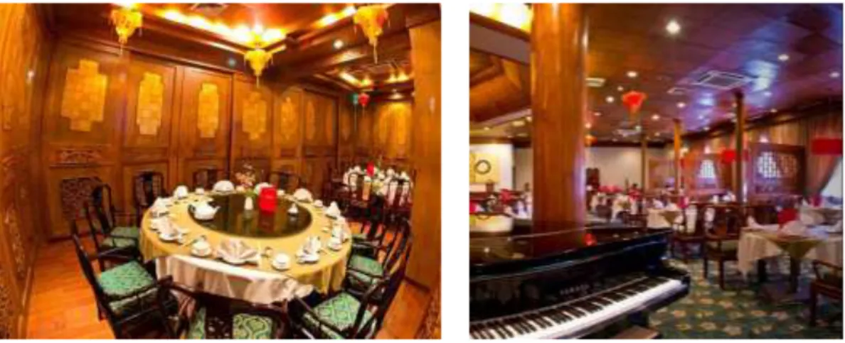Gambar 2.1 dan Gambar 2.2 Tampilan Ruang Dalam Golden Lotus Chinese Restaurant  Sumber : web.facebook.com/goldenlotusrestoran (diakses tanggal : 10 Okt 2015) 