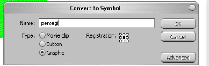 Gambar 2.9 tampilan menu convert to symbol 