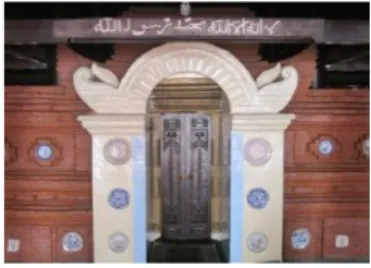 Foto 6. Mihrab bagian luar Masjid Merah. 
