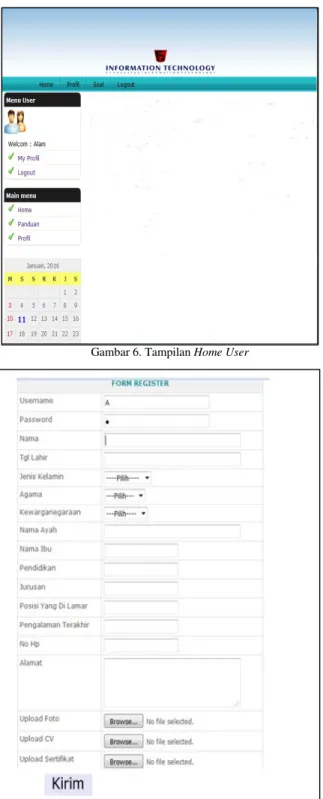 Gambar 8. Tampilan Ujian Online 