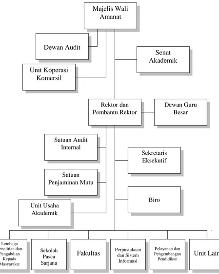 Gambar 4 : Bagan Struktur Organisasi Makro USU-BHMN 