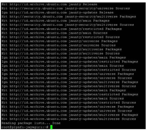 Gambar 3.5. Update server linux Ubuntu