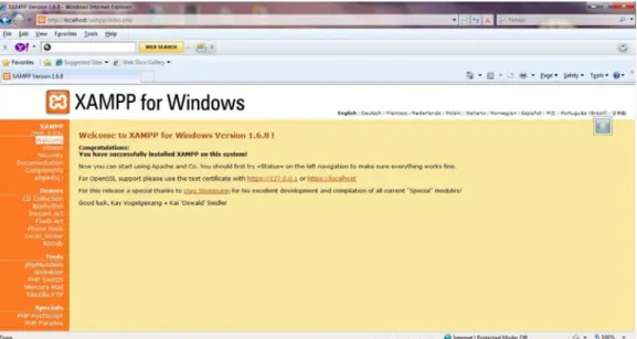 Gambar 2.13 Tampilan XAMPP 