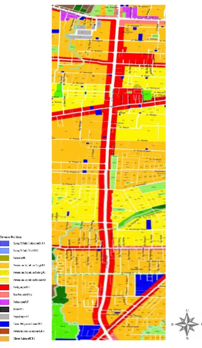 Gambar 3.4 Rencana detail tata ruang  (RDTR) Jalan Gagak Hitam 2015-2035   Sumber: TRTB Pemko Medan 