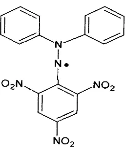 Gambar 2.4 Struktur kimia radikal bebas DPPH 