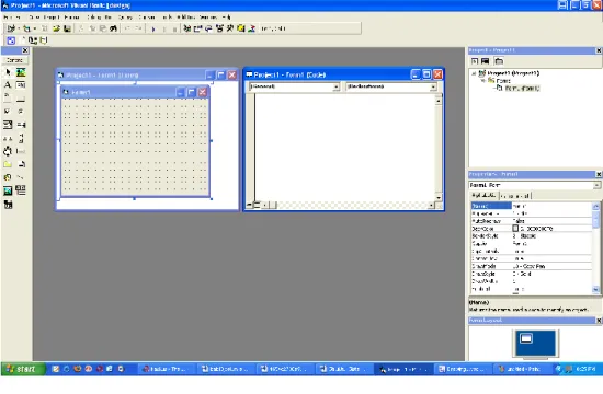 Gambar 2.8 Tampilan IDE Visual Basic 