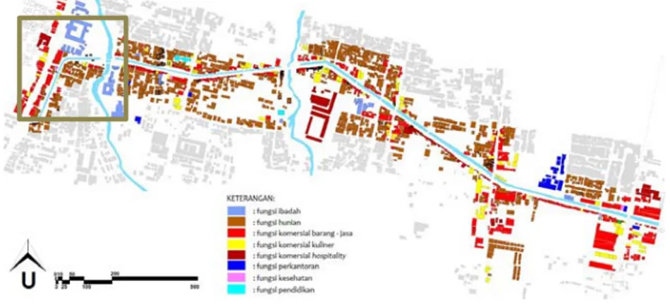 Ilustrasi  Pelebaran &amp; Penataan Penggal Jalan 1 untuk memicu munculnya fungsi  publik yang berbatasan dengan  Jalan Selokan Mataram 