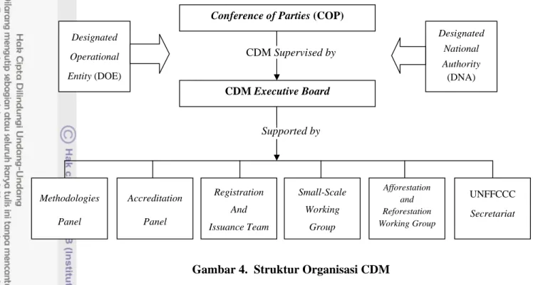 Gambar 4.  Struktur Organisasi CDM  Penjelasan :  