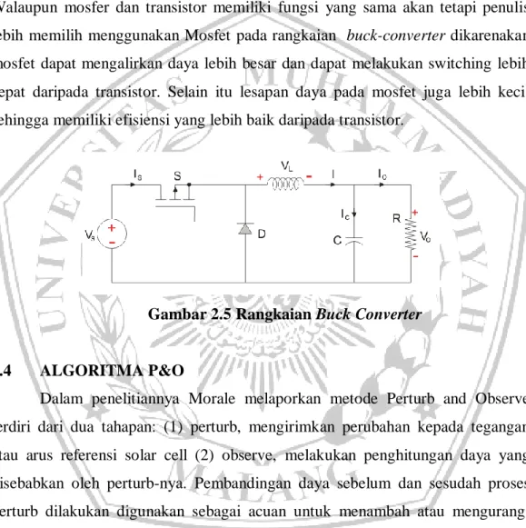 Gambar 2.5 Rangkaian Buck Converter 