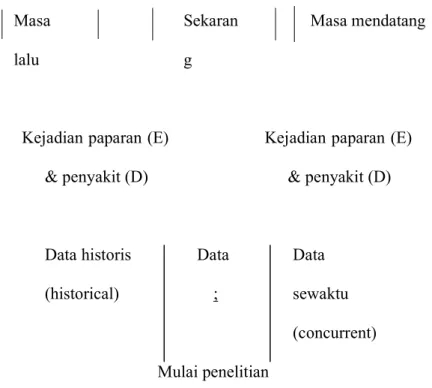 Gambar 3. Jenis data menurut kronologi pengumpulan data 