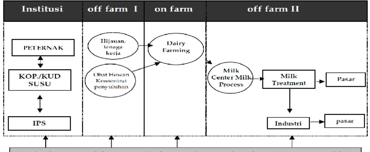 Gambar 3. Pola Agribisnis Sapi Perah (Firman, 2007) 