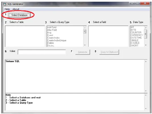Gambar 5 Pertama Select Database 