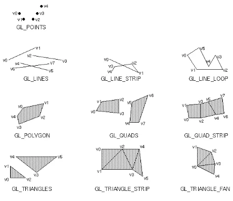 Figure 2-6 : Geometric Primitive Types   