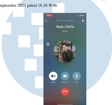 Gambar 3.2 Wawancara dengan Teuku Daffa 