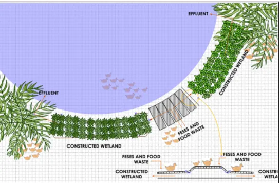 Gambar 2. Model reklamasi lingkungan kolong di Pulau Bangka 