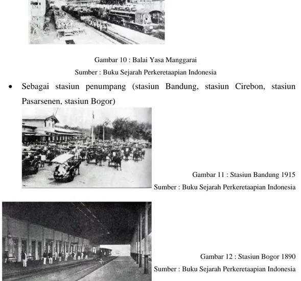 Gambar 10 : Balai Yasa Manggarai  Sumber : Buku Sejarah Perkeretaapian Indonesia 