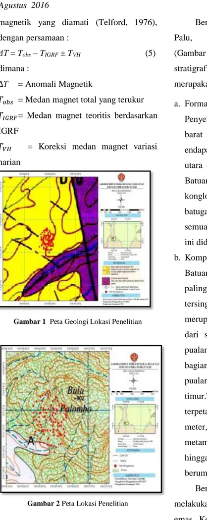 Gambar 1  Peta Geologi Lokasi Penelitian 