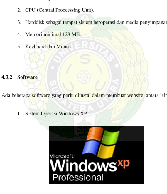 Gambar 4.1  Windows XP 