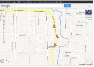 Gambar 4.1 : Peta Jalan Djamin Ginting, Padang bulan, Medan 