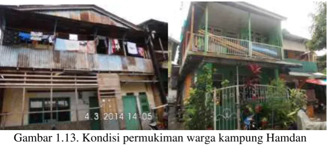 Gambar 1.13. Kondisi permukiman warga kampung Hamdan 