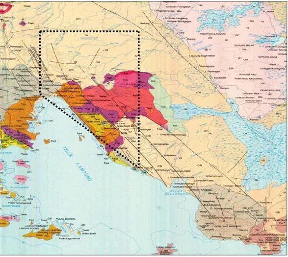 Gambar 1.Peta daerah penelitian (Badan Geologi, 1993) 